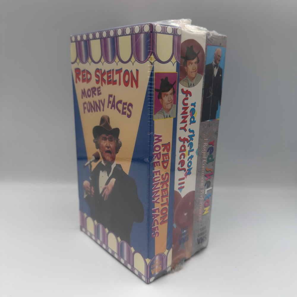 Red Skelton VHS Set More Funny Faces III Royal Command Performance New Sealed